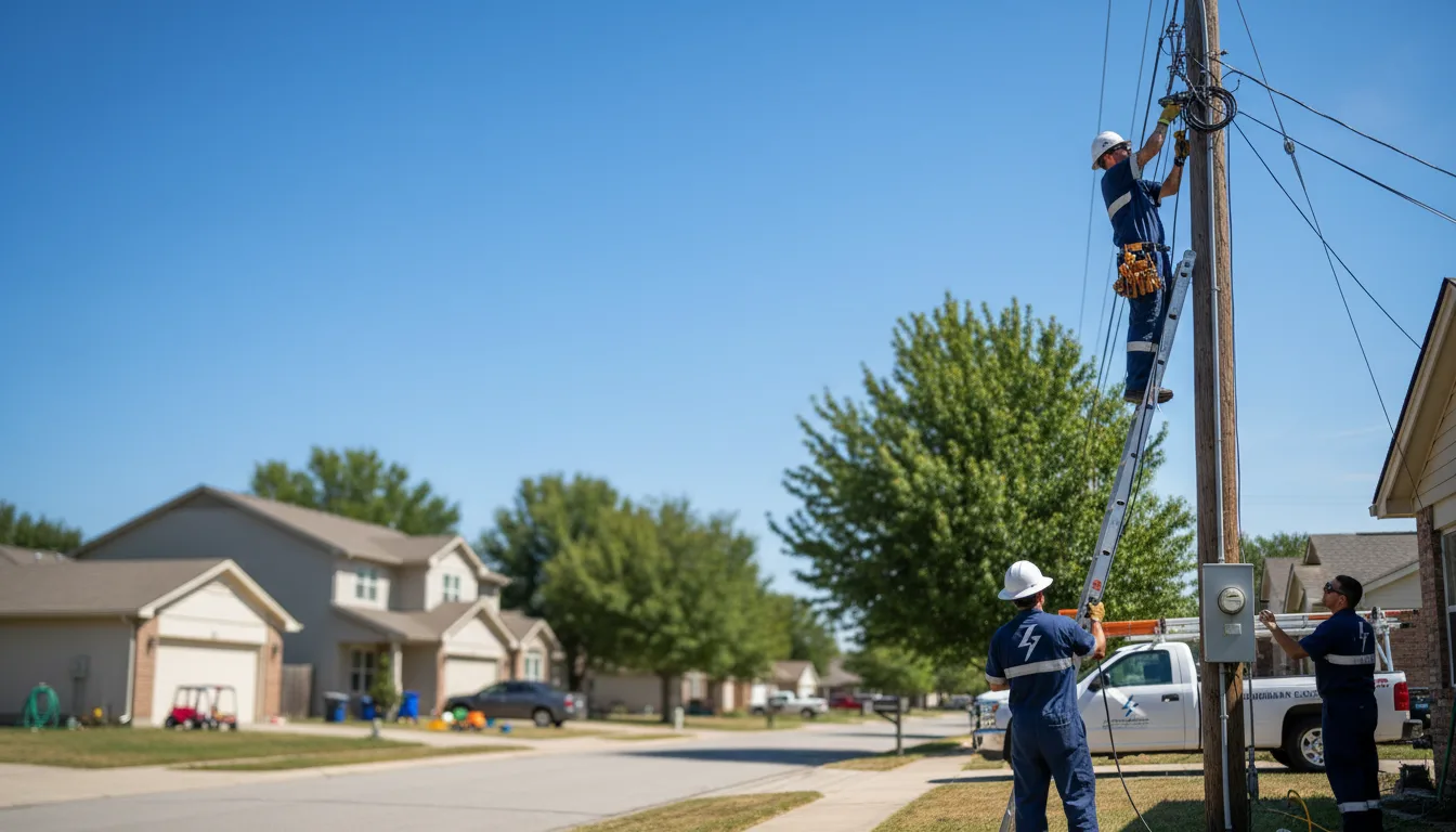 Residential electrician providing installation services in Sheboygan, WI